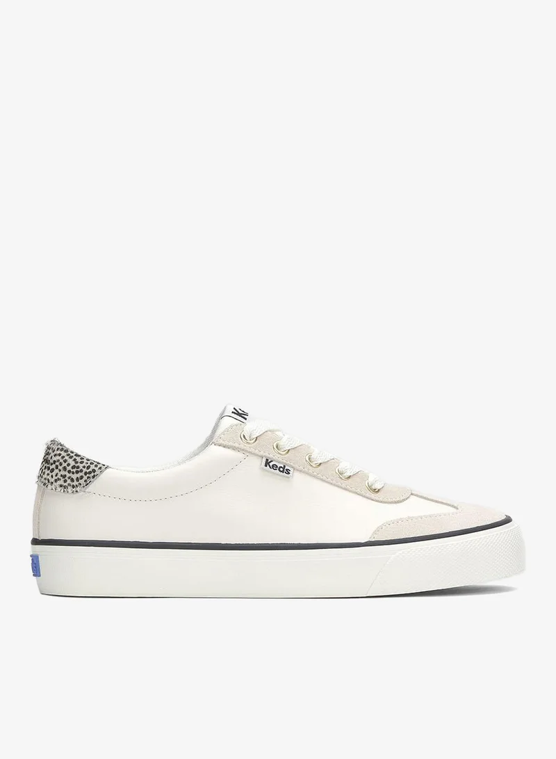 Keds Keds Women's Keds Women's Jump Kick T-Toe Lace Up Leather Casual Sneaker Cream